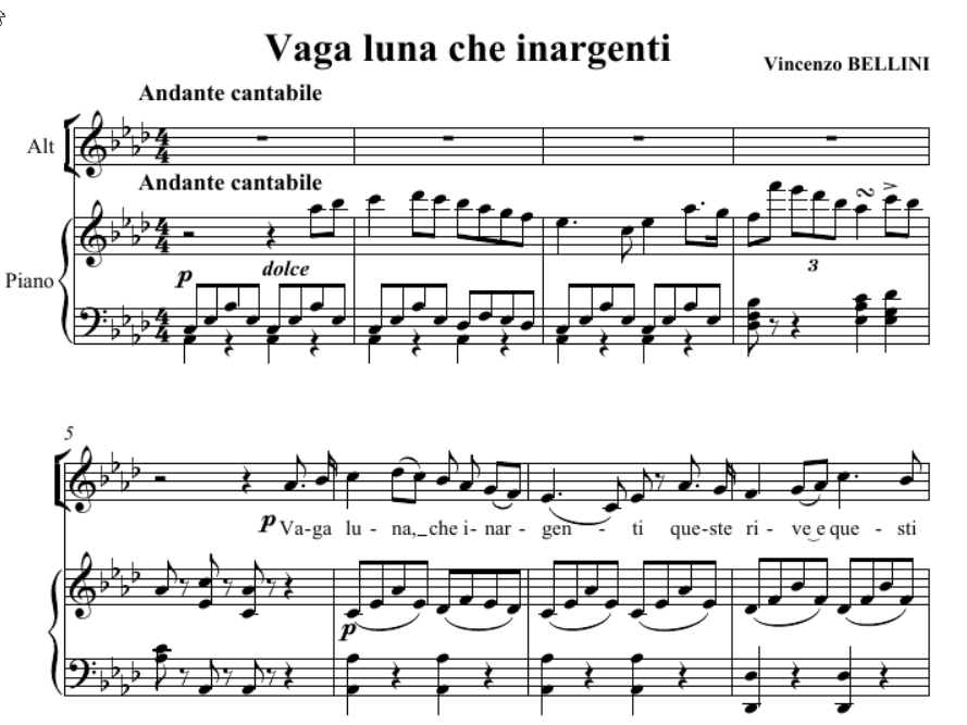 Vaga luna che inargenti1